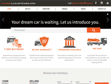 Tablet Screenshot of jumboluxurycars.com